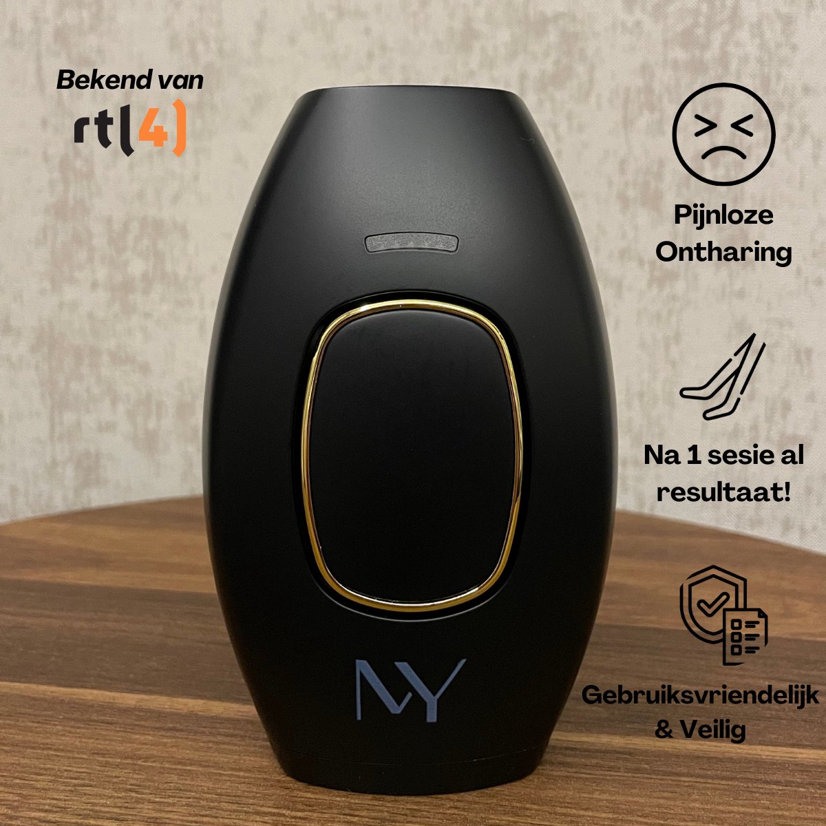 Bol.com IPL Ontharingsapparaat - Lichtontharing - Hair Removal - Haar Verwijderaar - Ontharingslaser - |Epilator - RTL Lekker in... aanbieding