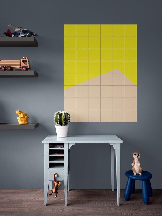 IXXI Color blocking - Yellow Beige - Décoration murale - Abstrait - 80 x 100 cm