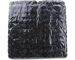 Set Van 144 Kunstmatige Rozen klein met tul rond - ZWART - Voor Doe-het-zelf Decoraties, Bloemenkransen Maken, Accessoires Voor Cadeauverpakkingen, Moederdag- En Valentijnsdagdecoraties, Bruiloftsdecoraties