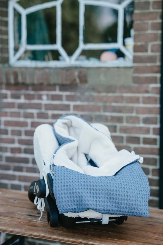 Koeka voetenzak 0+ 3/5 punts wafel/teddy Oslo bluestone 0-6 Maanden — afbeelding 3