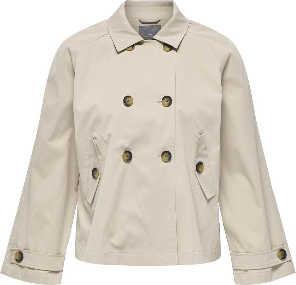 ONLY CARMAKOMA - CARAPRIL LIFE SHORT TRENCHCOAT OTW Dames Jas