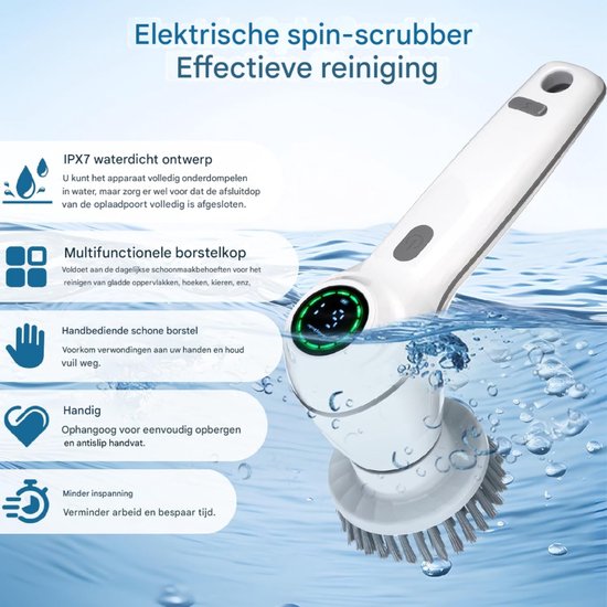 Elektrische Onkruidborstel - Voegenborstel Voor Schoonmaken - Gebruiksvriendelijk Design Voor Verwijderen Van Onkruid En Vuil van GARDEN GLORY — afbeelding 3