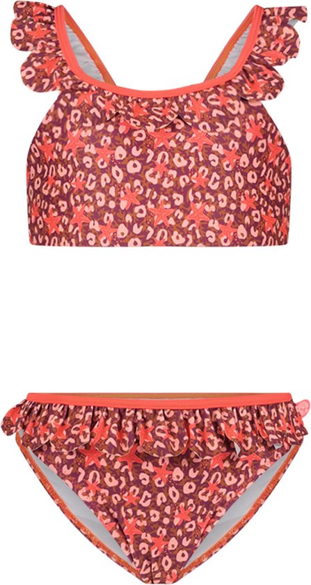 Just Beach J502-5019 Meisjes Bikini-Panter Seastar-Maat 158-164