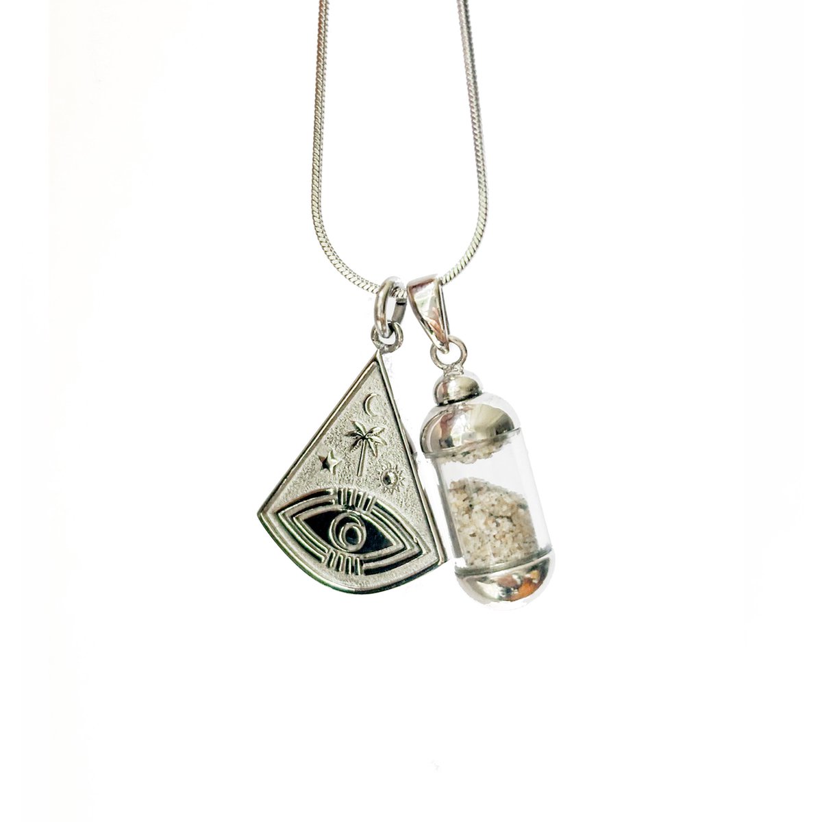 Laguna Treasures Jewellery - Ketting Oceaan Ocean Eye - Zilver- Verguld - Snake ketting - Halsketting - Sieraden - Surf