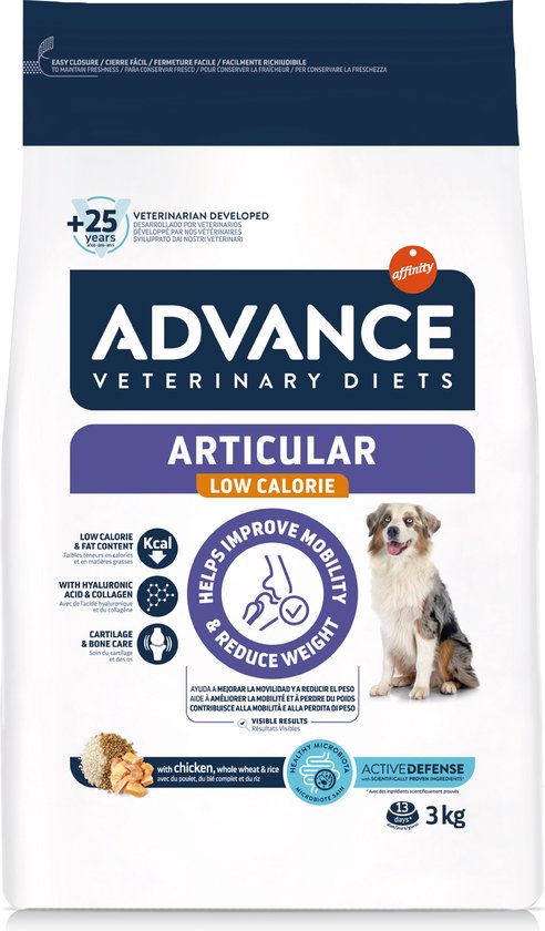 3 kg Advance veterinary diet dog articular gewrichten minder calorieËn