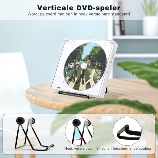 DVD Speler met HDMI - Externe DVD Speler 1080P - Blu Ray Spelers - Portable - Wit — afbeelding 5