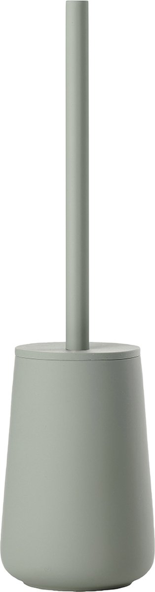 Zone Denmark Nova One Toiletborstel met Houder - WC Borstel Vrijstaand - Toilet & Badkamer Accessoires - Steen - 37 x 10,3 cm - Matcha Green (groen)