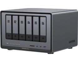 Ugreen NASync DXP6800 Pro NAS Compact Intel® Core™ i5 i5-1235U 8 GB DDR5 0 TB UGOS Pro Zwart