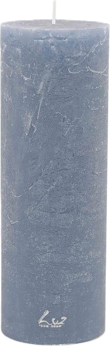 Rasteli Luz Your Kaars Cilinder Blauw-Oceaan Blauw D 7 cm H 20 cm