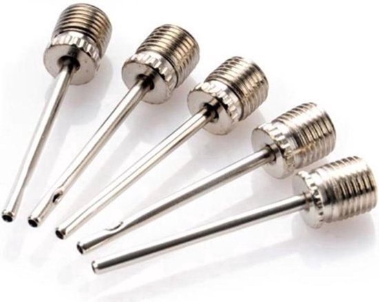 Knaak Premium Ballenpomp Naalden - 8mm Schroefdraad - Ventielnaald - Naaldventiel - 5 stuks