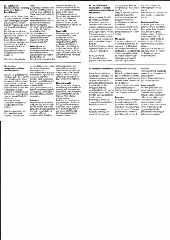 Kluster - Gezelschapsspel - Magnetenspel - 1 tot 4 spelers - vanaf 14 jaar