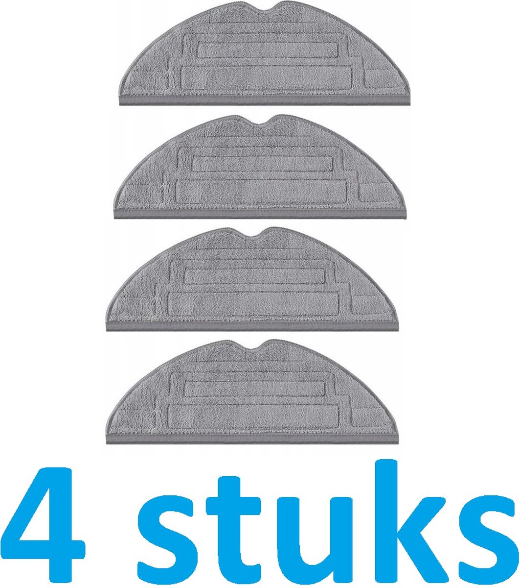 4 x Mop - Dweildoek compatibel met Roborock S7 Maxv / S8 / S8 + / S8 Pro Ultra - beste kwaliteit vervangingen