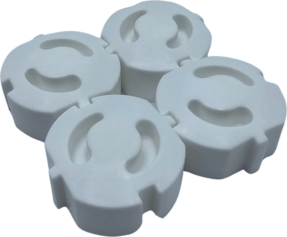 Gadgetpoint - Stopcontact beveiliging - Stopcontact beschermers - Set van 4 - Wit