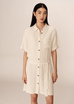 Robe courte Mila en lin beige Grace & Mila