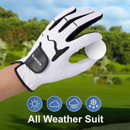 Livano Golfhandschoenen - Golf Accessoires - Handschoen AntiSlip - Heren - Links - Maat L van Livano — afbeelding 2