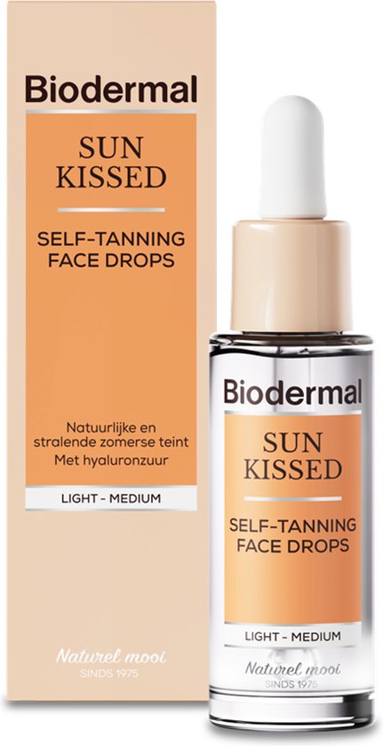 Biodermal Self-Tanning Face Drops - Zelfbruiner gezicht - Zelfbruiner drops - Vegan - 30 ml