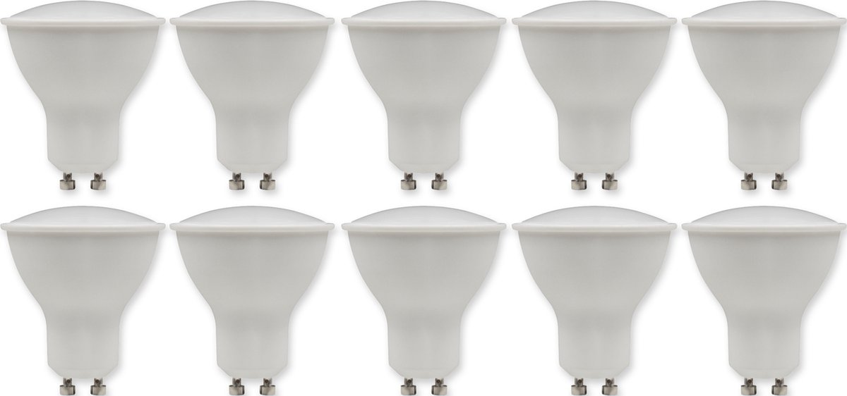 10 x LED Lamp GU10 "PV-70" - 3000K - Warm wit - 540lm - 7W/230V