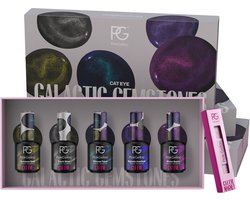 Pink Gellac Cat Eye Collectie Box Galactic Gemstones - Gellac Set van 5 x 15 ml Kleuren Gellak - incl Magneet
