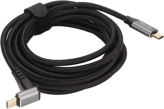 USB Naar USB C-kabel 90 Graden PD100W Type C 3.1 Gen2 Snellaadsnoer 4K