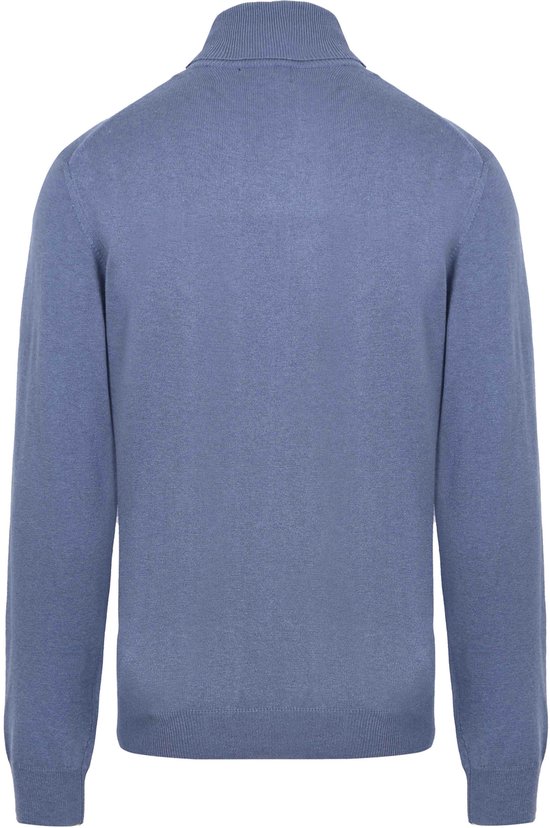 Convient - Pull col roulé Ecotec Blauw - Homme - Taille L - Coupe slim