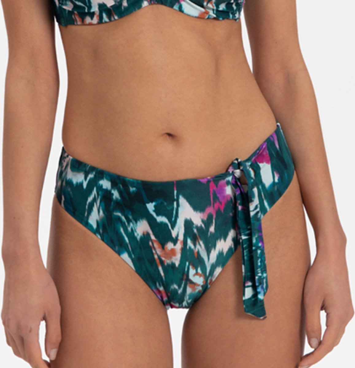 Cyell Beachwear Ikat Teal Hoog Bikinibroekje - Maat 38