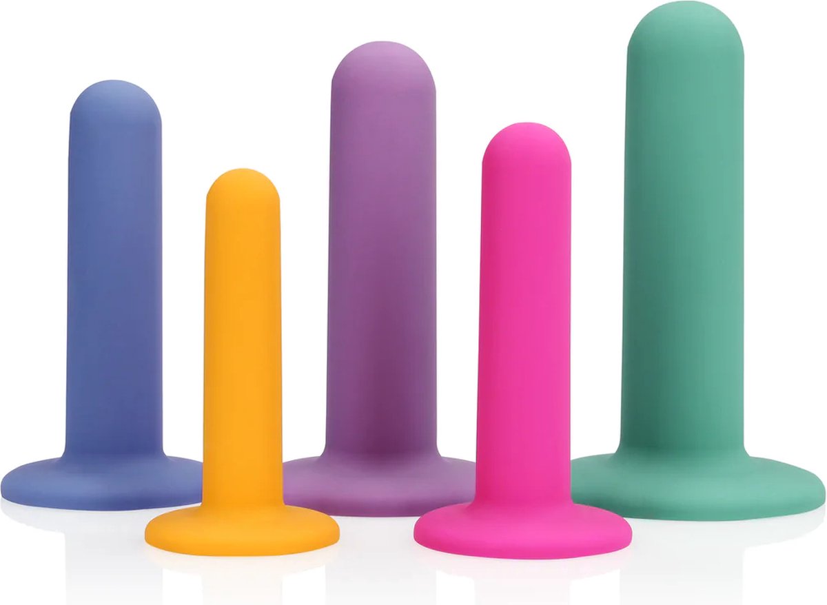 Silicone Vagina Dilator Set - Multicolor