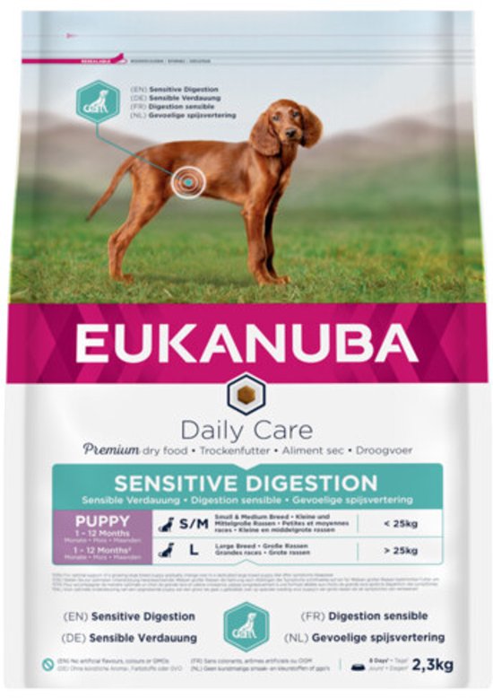 Eukanuba Daily Care Sensitive Digestion Puppy Hondenvoer 2,3 kg