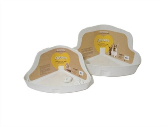 Rosewood Konijnentoilet Hoek Medium Creme - 31X22X15 CM