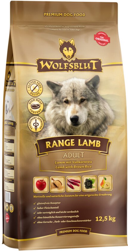 Wolfsblut Grain Free Adult Range Lamb 12,5 kg - Hond