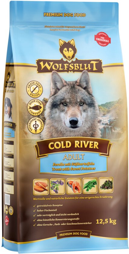 Wolfsblut Grain Free Adult Dog Cold River 12,5 kg - Hond