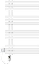 Bol.com LuxeBath elektrische radiator voor de badkamer van ijzer 600x1000 mm wit voorzien van een 300W verwarmingselement digita... aanbieding