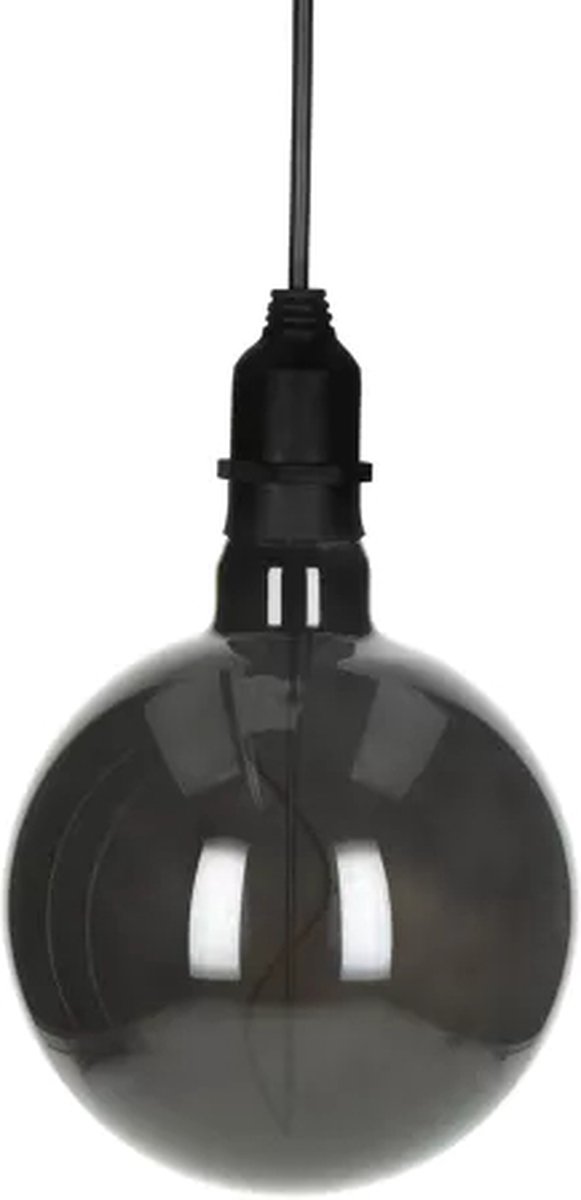 GLOW - outdoorlamp - glas / kunststof - DIA 15 cm - smoke - Werkt op 4 AA Batterijen dus geen stopcontact nodig!