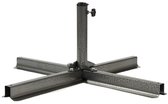 Bol.com Ceruzo Parasolvoet Metaal - Kruisvoet standaard-80x80 -geschikt voor parasolbuis 28 tot 40 mm aanbieding