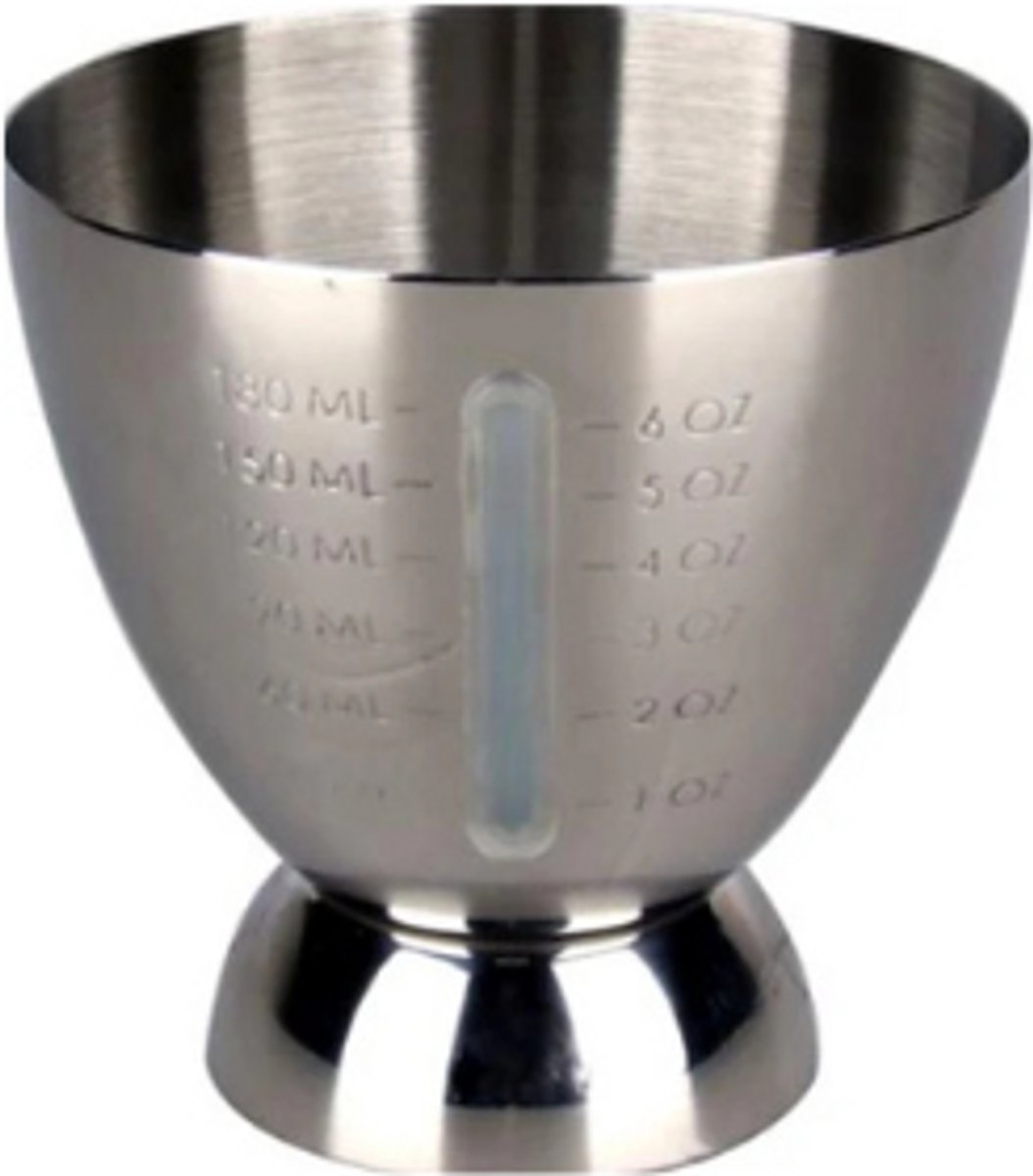 47 Ronin Jigger - Barmaatje voor cocktailset - 20/180 ml - RVS - Zilver