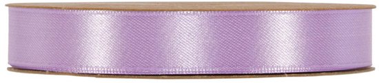 Lint - Lavendel/Paars - 50m x 15mm | Double Satin Classic | Dubbelzijdig Luxe Satijnen Lint | Feestlint op rol | Satijn Lint | Cadeaulint