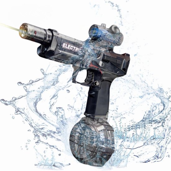 Pumpify elektrisch waterpistool – met flits – zwart