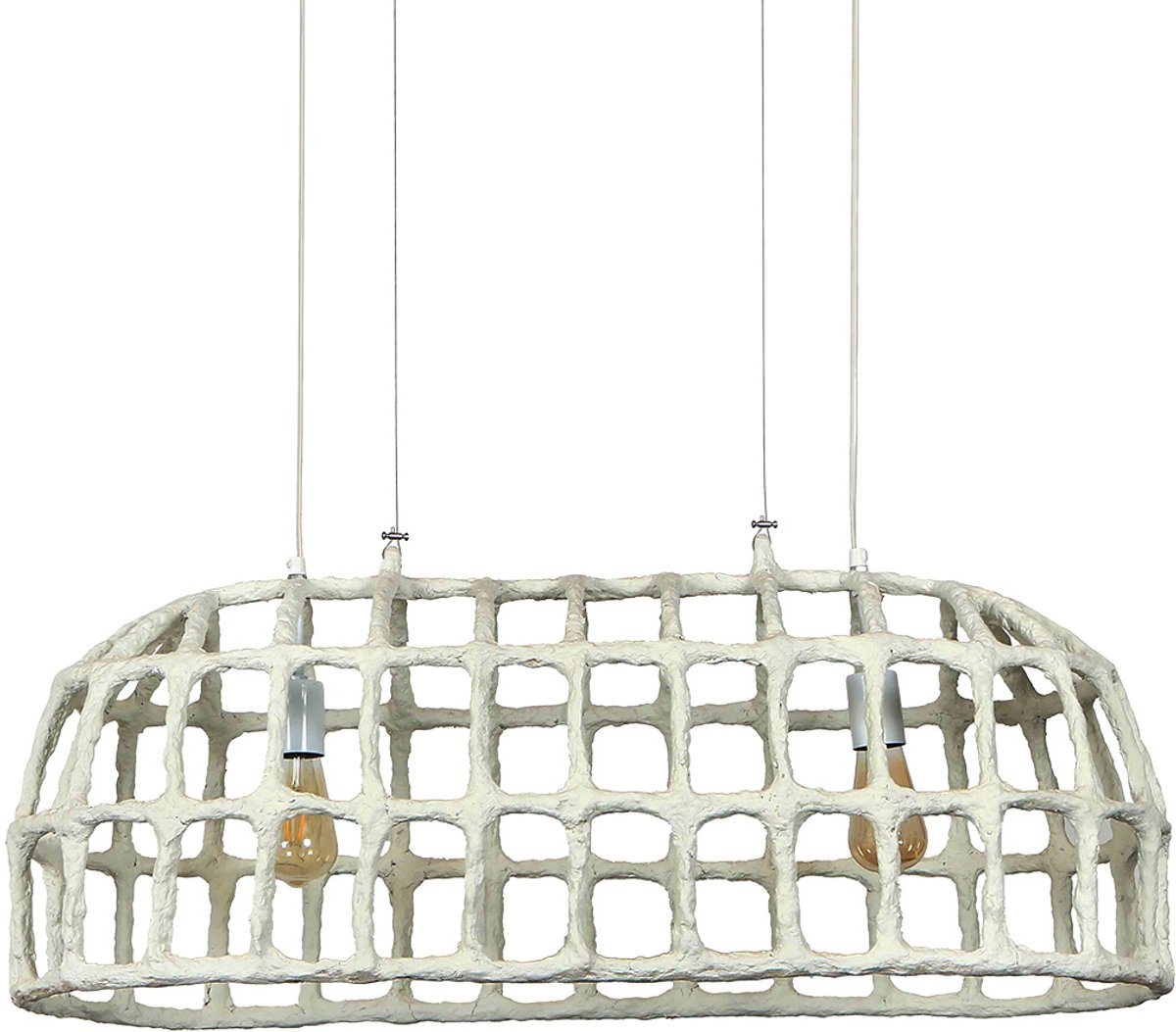 Giga Meubel Hanglamp Insa - Wit - Papier-Maché - 90cm
