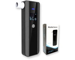 Digitale Alcoholtester – Alcoholtesters – Alcoholmeter Digitaal - Blaastest voor Persoonlijk Gebruik – Compact en Draagbaar – Incl. Batterijen en Extra Mondstukjes