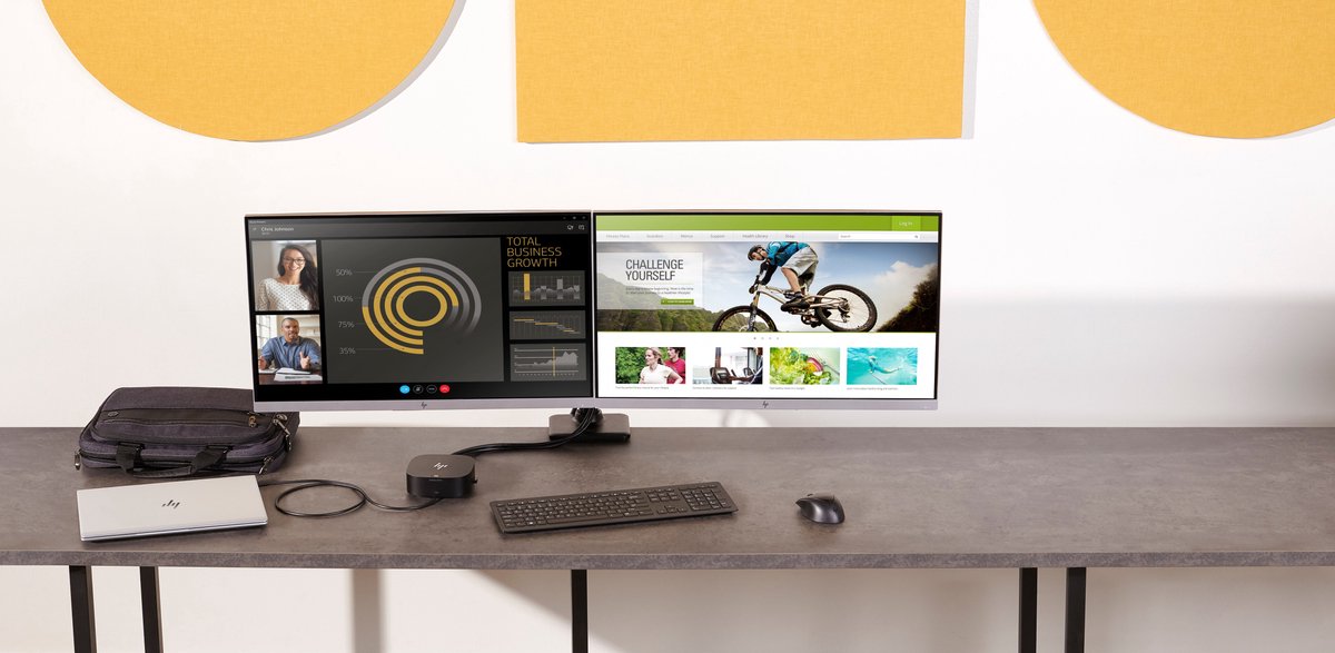 HP USB-C & USB-A Dockingstation G2 thumbnail 4