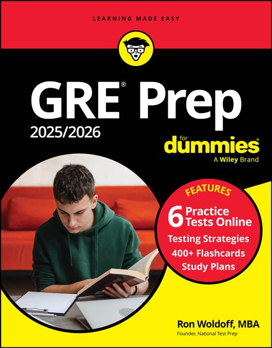 GRE Prep 2025/2026 For Dummies - cover