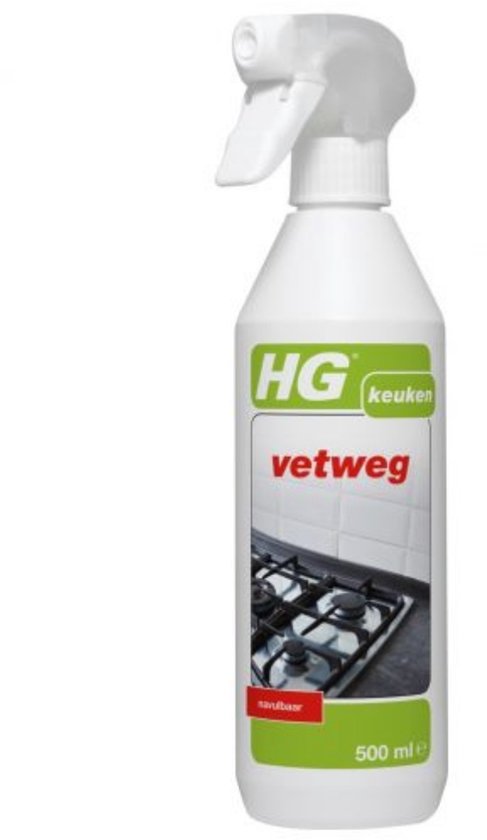 HG vetweg - 500ml - krachtige ontvetter - veilig voor alle ondergronden - biologisch afbreekbaar