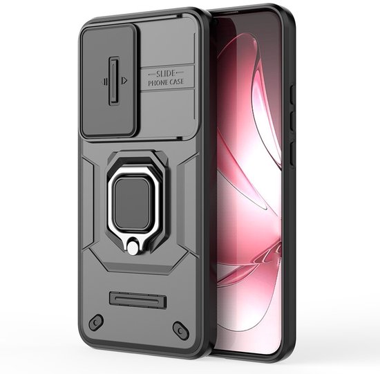 Coque Coverup - Compatible avec OPPO Reno13 Pro 5G - Coque arrière avec Ring de support et protection pour appareil photo - Shield