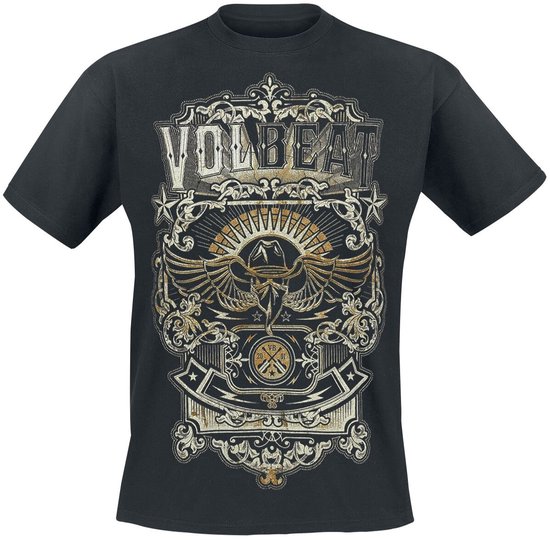 Volbeat Old Letters Heren T-shirt - zwart - M