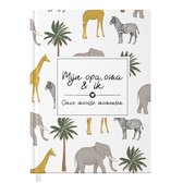 Fyllbooks - Mijn Opa, Oma & Ik invulboek - Cadeau voor Opa en Oma - Dagboek - Herinneringsboekje - 80 Pagina's - Hardcover - Jungle