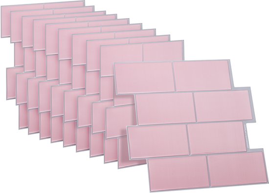 10 Stuks 3D-tegelstickers, 30 X 30 Cm, Zelfklevende Baksteenstickers Spatbescherming Wanddecoratie
