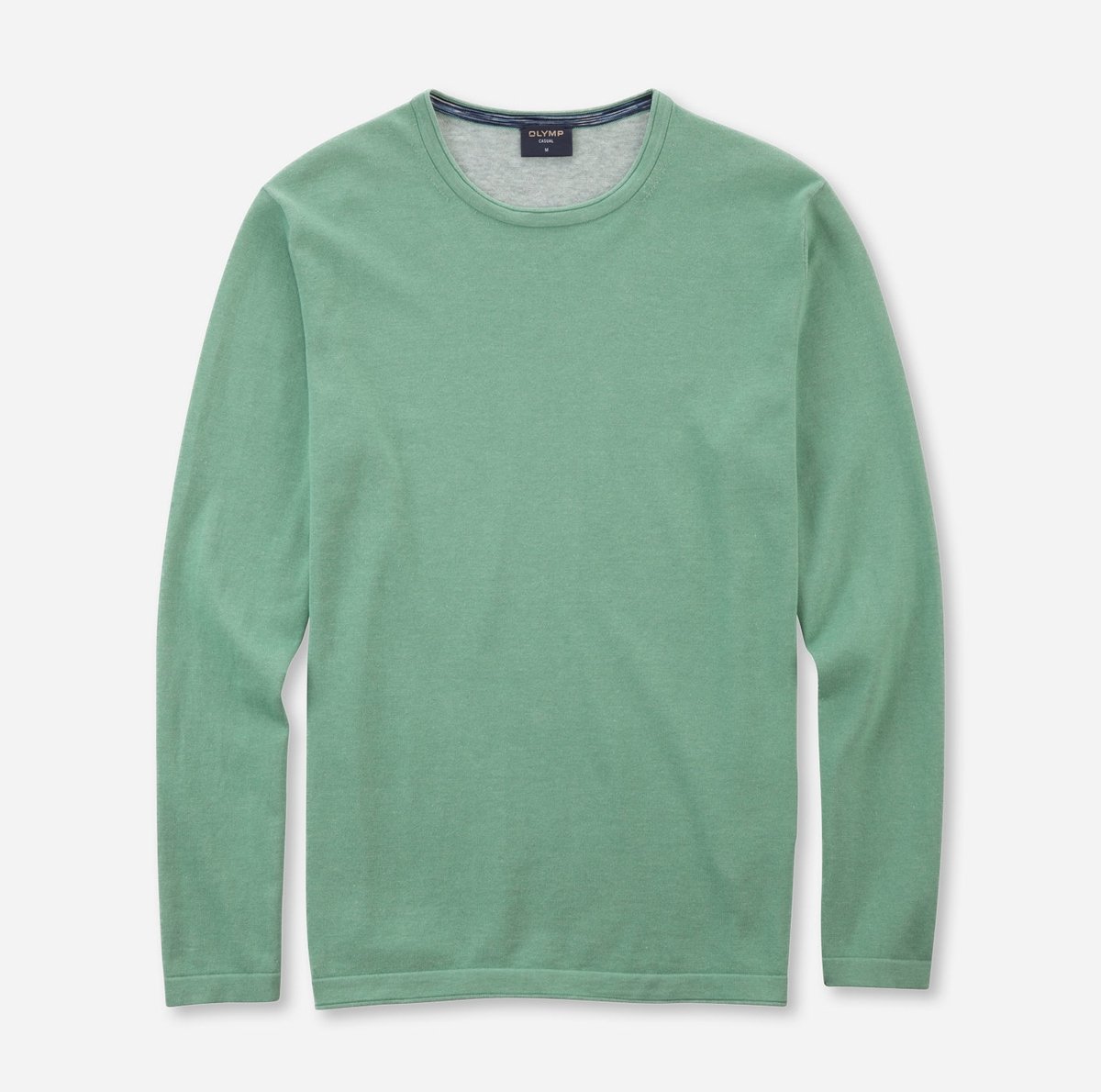 OLYMP heren pullover ronde hals groen