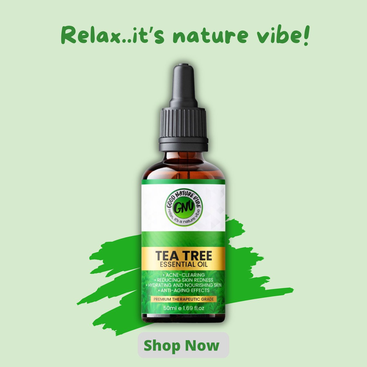 Goedkoopste Good Nature Vibe Tea Tree Olie 50ML - Tea tree olie voor kalknagels Tea - Tea Tree oil Geschikt voor Huid, Haar en Nagels - 100 Onbewerkt & Rijk aan Terpenen - Geschikt voor Crème, Bodylotion, Diffuser en Spray