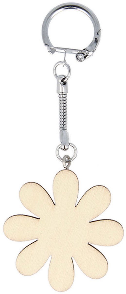 Bloem sleutelhanger 4.5x4.5 cm - Artemio