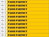 CombiCraft Standaard Bedrukte Polsbandjes PASSE-PARTOUT - Oranje - 50 stuks