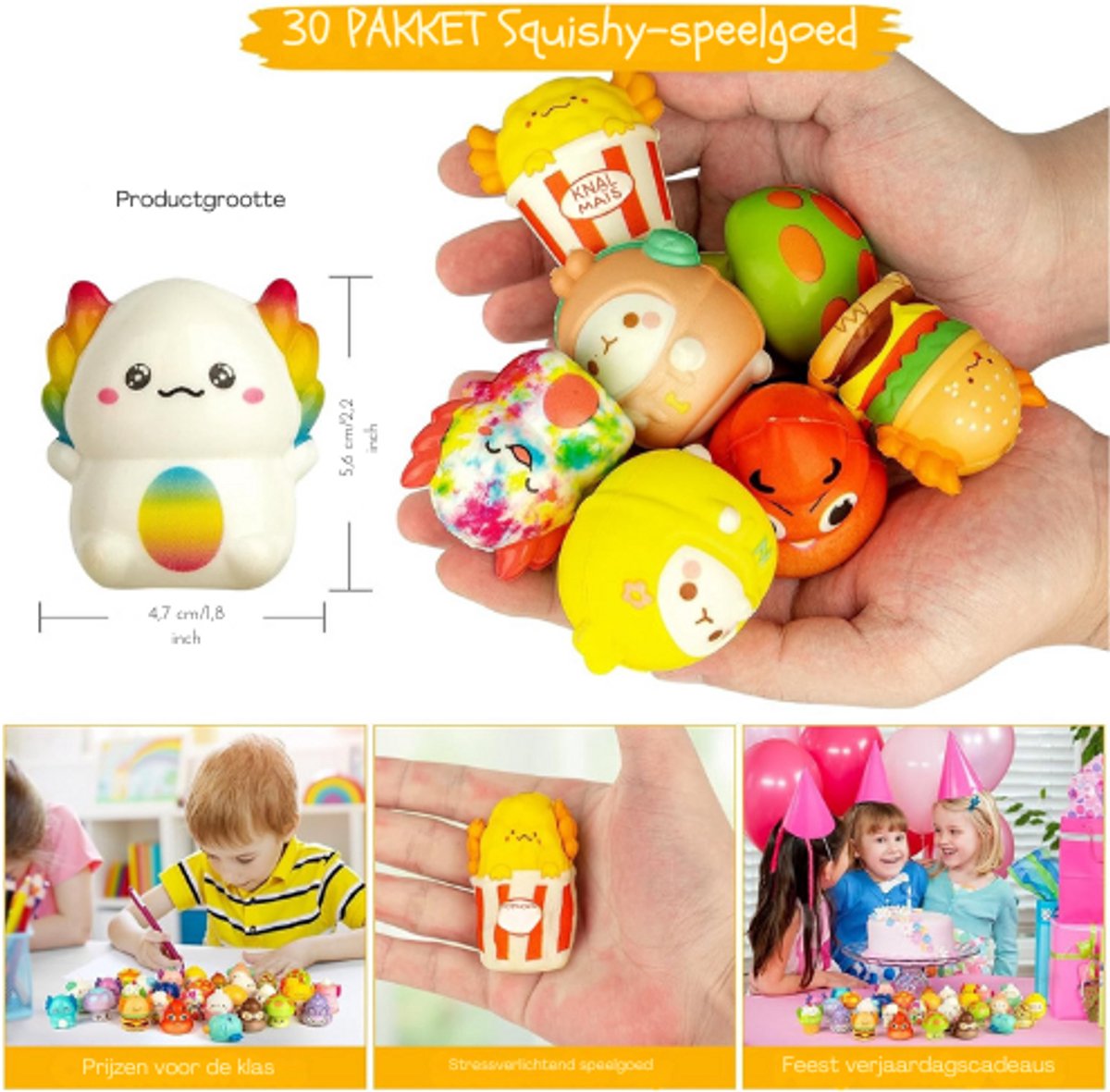Squishy, Kuiken Knijpspeelgoed, 1 Pcs Zacht Kuiken Speelgoed